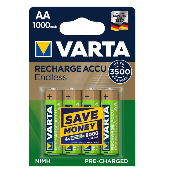 Аккумулятор VARTA RECHARGEABLE ACCU ENDLESS AA 1000mAh BLI 4 NI-MH